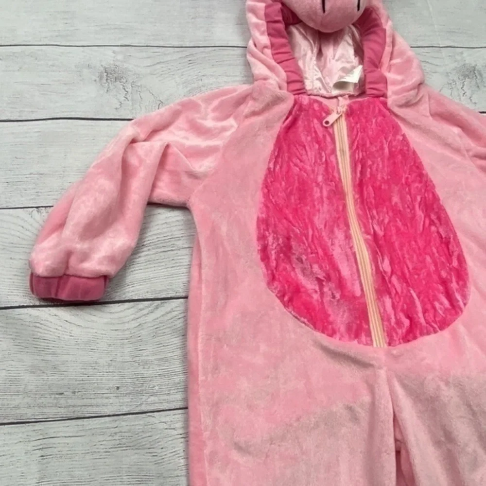 Pink Velour Unicorn Halloween Costume Toddler Girls Size 3 to 4 Years